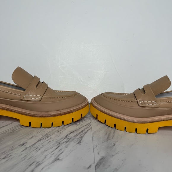 Oncept Seoul Oak Citrus Orange Lug Sole Loafer 8 1/2 - Picture 6 of 14